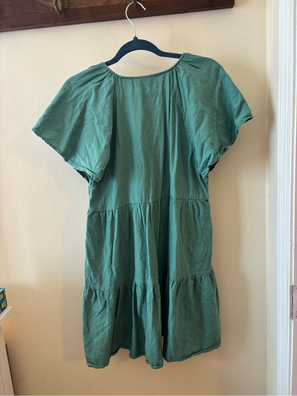 Universal thread green linen dress - M - Picture 6 of 6